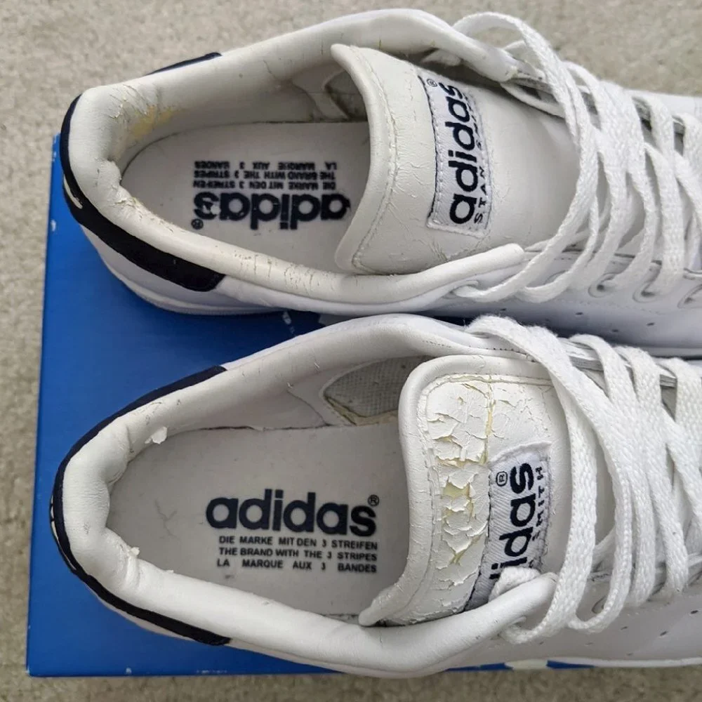 Adidas Stan Smith white/blue size 10 (2002 vintage version)